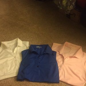 Bundle!!!!! Nike golf tanks pink,white,blue
